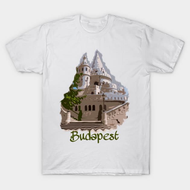 Budapest: Fisherman's Bastion T-Shirt by RaeTucker